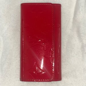 Louis Vuitton Monogram Vernis Red Key Holder
